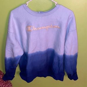 Tie dye Champion sweatshirt